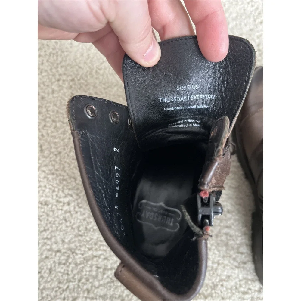Thursday Boot Co Casa Moto Zip House of Friends Rande Gerber Boots Mens 6 Brown